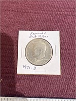 1971D Kennedy half dollar