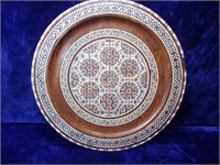 Inlaid Middle Eastern Charger