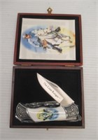 Lone Ranger folding knife in display box.