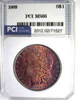 1889 Morgan MS66 LISTS $975