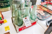 Vintage Aluminum Coca-Cola 6-Pack Carrier with