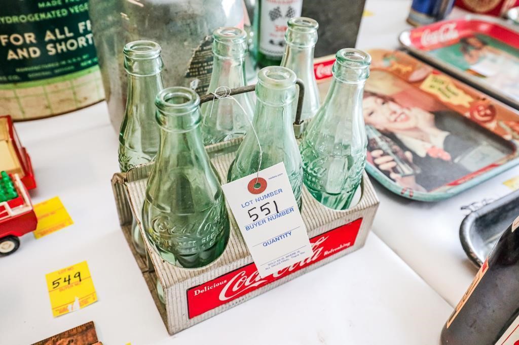 Vintage Aluminum Coca-Cola 6-Pack Carrier with