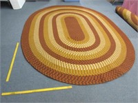 large braided oval rug (2of2) approx. 8ft x 11ft