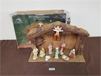 Nativity scene appears in good condition