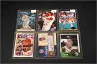 MLB 6 CARD LOT - MISC. ASSORTED