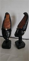 African wooden heads
