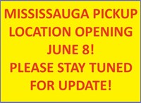 MISSISSAUGA PICKUP LOCATION OPENING JUNE