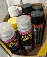 TRAY OF SEALANT, GREAT STUFF, FLEX SEAL