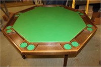 Octagon Folding Game Table 53" round