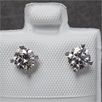 $3285 14K  Lab Grown Diamond(0.86ct) Earrings