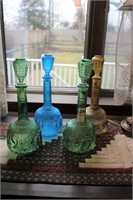 (4) Italy Made Decanters