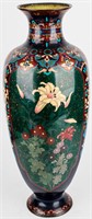 Antique Large Meiji Period Japanese Cloisonne Vase