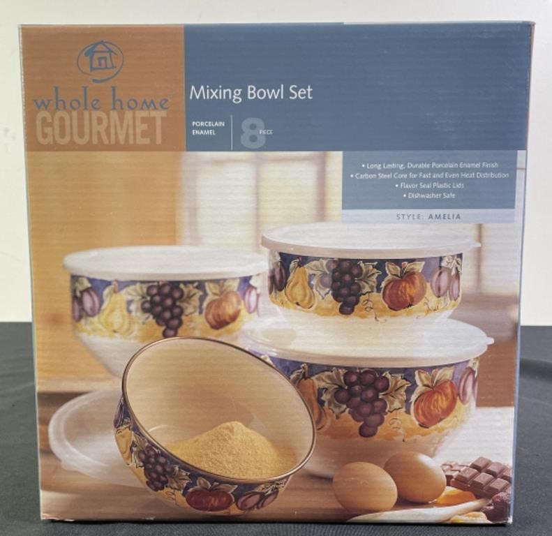 Amelia Porcelain Enamel Mixing Bowl Set - NIB