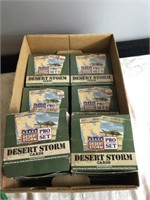 BOX OF MISCELLANEOUS DESERT STORM COLLECTOR CARDS