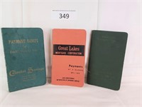 Three Vintage Payment Tables Calculation Books