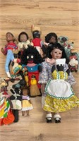 Black dolls, all kinds, many decades, hand and