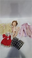 Vogue doll 9in and misc doll clothes