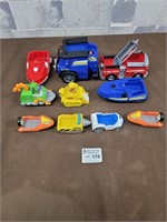 Paw Patrol cars and boats!