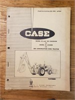 Case model 33 backhoe, loader and 580 parts