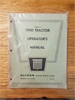 Oliver 1900 tractor operators manual