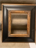 BLACK AND GOLD PICTURE FRAME 16.5 X 18.5 “