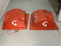 2 x TELECOM Phone Booth Toppers - A/F