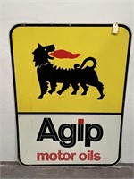 Original AGIP MOTOR OILS Tin Sign - 900 x 1200