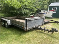 Homemade dual axle trailer