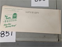 Lot of Vintage Quaker State Oil Envelopes