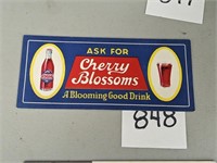 Vintage Cherry Blossoms Soda Ink Blotter