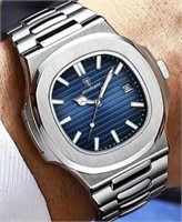 LUXURY DAY/TIME BLUE DIAL WATCH