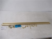 "As Is" 36"-66" Umbra CAPPA Double Curtain Rod,