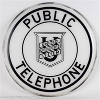 United Utilities System Public Telephone Sign