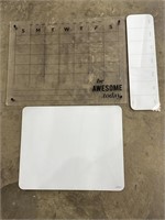 Dry Erase Calendar Notes Glass & Plastic Boards