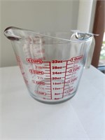 Anchor Hocking 4 Cup measuring cup -glass