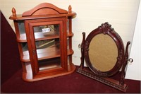 Swivel Dresser Mirror & Display Case