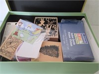 BOX LOT OF NEW CRAFT/ STATIONARY ITEMS
