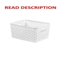Y-Weave Small Storage Basket White - Brightroom