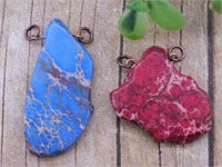 IMPRESSION JASPER PENDANTS ROCK STONE LAPIDARY SPE