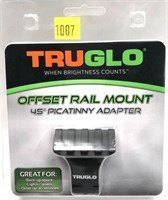 Tru Glo Offset rail mount 45 Degree picatinny