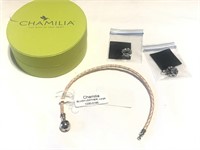 New Chamilia sterling and blush leather bracelet