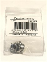 New Pandora sterling and 14K gold charm