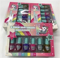 3 New 6 Pc Nail Polish Unicorn Collection Sets