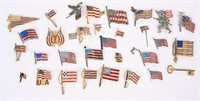 WWII & POST AMERICAN FLAG SWEETHEART JEWELRY LOT
