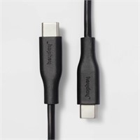 6' USB-C to USB-C Round Cable - Heyday™ Black