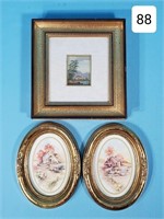 Lot of Small Framed Classical Artwork