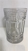 Pressed Glass Greek Key Vase