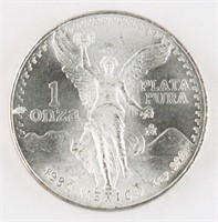 1984 MEXICO 1 OUNCE .999 SILVER COIN