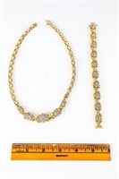 JAFA Israel Necklace & Matching Bracelet