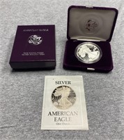 1988 Proof American Eagle Silver Dollar in OGP